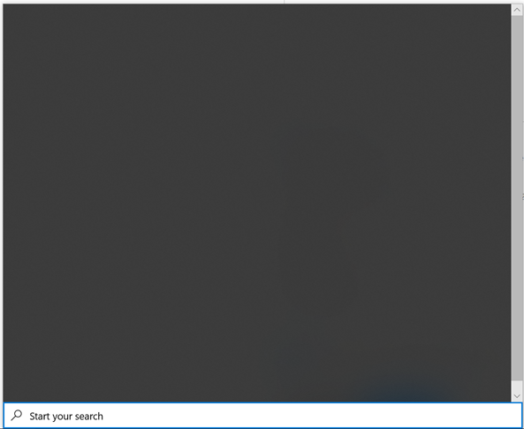 Windows 10 Search Blank